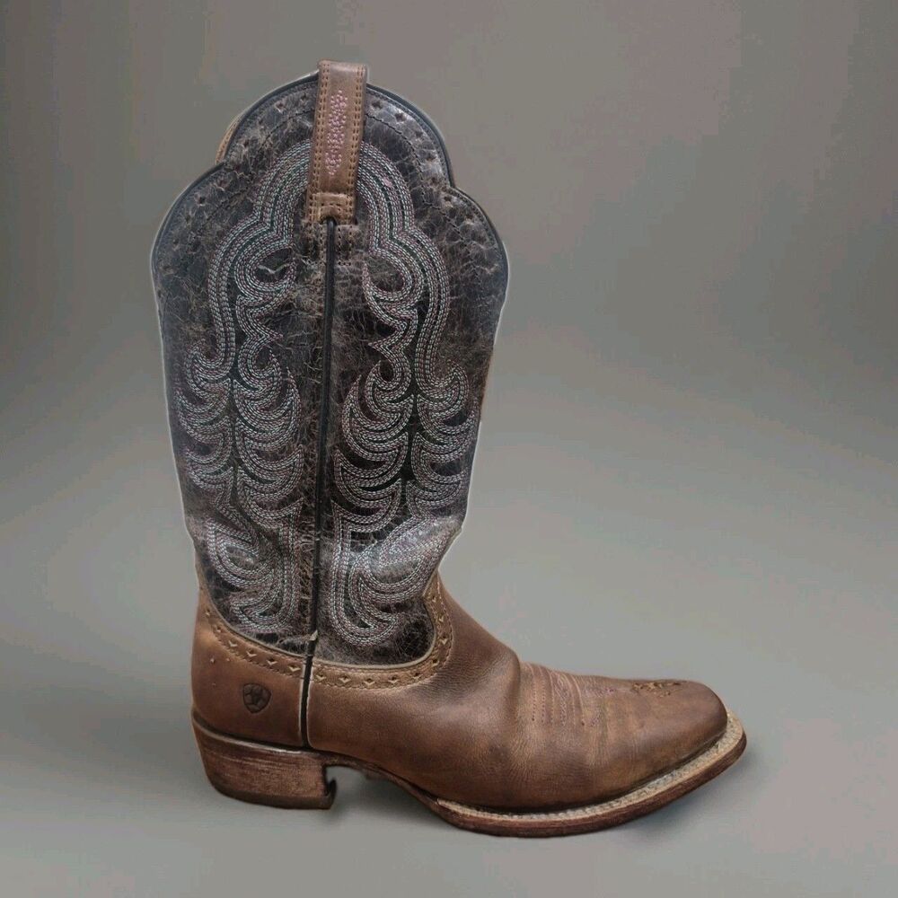Ariat 10014165 Barton Ultra Rustic Embroidery Cowboy Boots Women's US Size #9B .